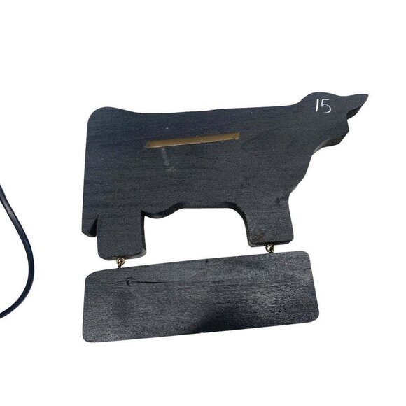 Handcrafted Wooden Cow Welcome Sign Farmhouse Decor - Picture 3 of 5